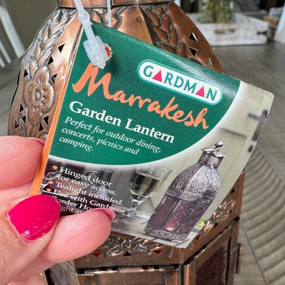 Decorative Garden Tea-light Candle Lantern (NWT)